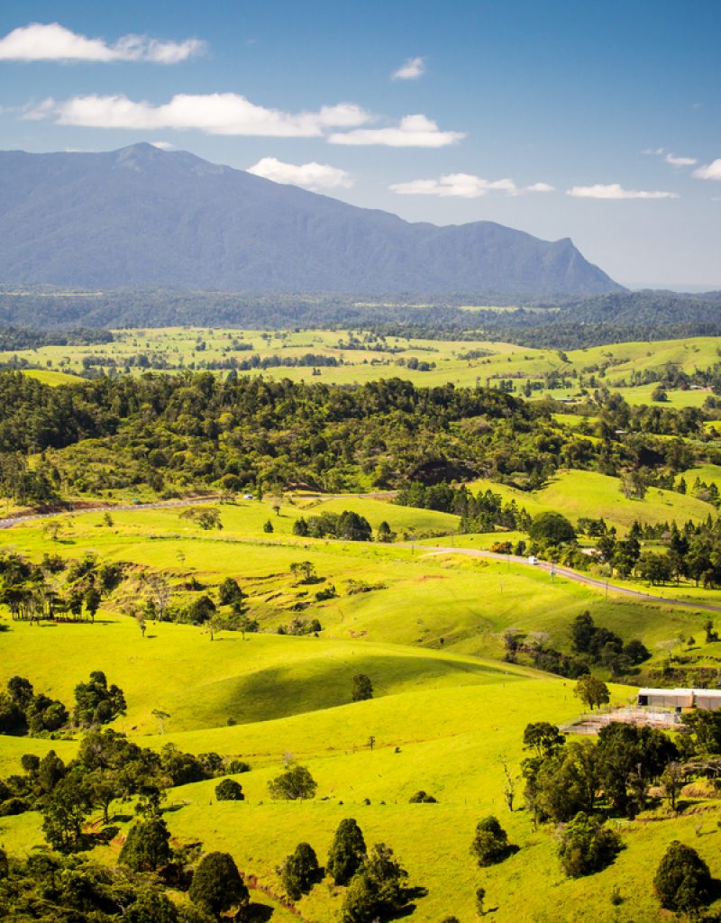 A stunning view point near Millaa Millaa over the Atherton Tablelands in Queensland, Australia